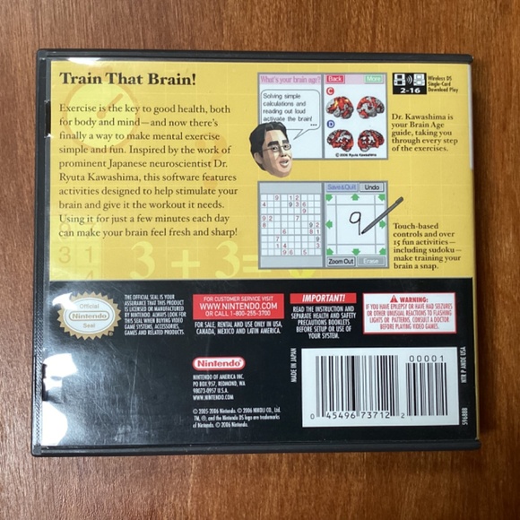 Nintendo DS Game Brain Age - Picture 2 of 5